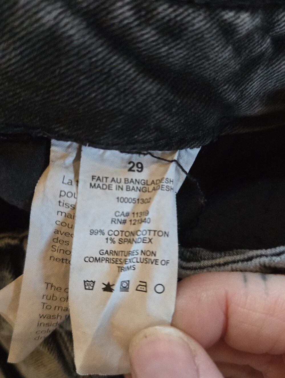 Dynamite | Gray Acid Wash Paperbag Mom Jeans High Rise, Size 29 - Picture 9 of 11